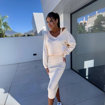 Karolina™ | Casualowy zestaw z bluzy i sukienki