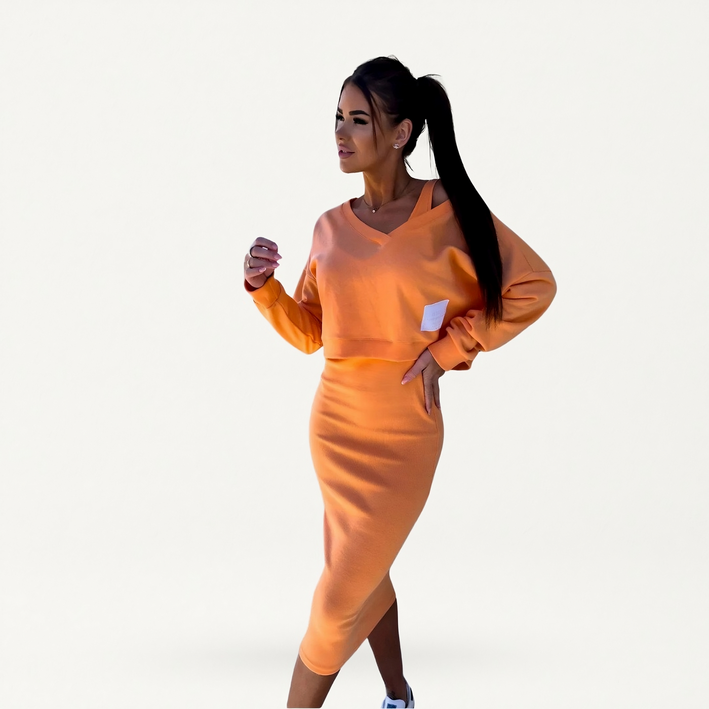 Karolina™ | Casualowy zestaw z bluzy i sukienki